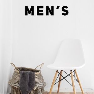 All men’s clothing below!